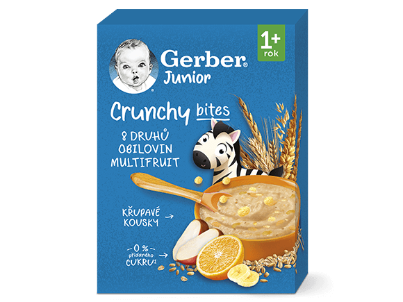 GERBER Junior nemléčná kaše ovocná s křupavými kousky 200 g