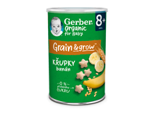 GERBER Organic křupky banán 35 g GERBER Organic křupky banán 35 g