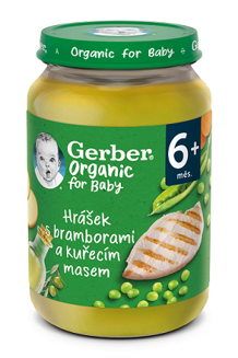 GERBER Organic dětský příkrm hrášek s bramborami a kuřecím masem 190 g_T569.png GERBER Organic dětský příkrm hrášek s bramborami a kuřecím masem 190 g_T569.png
