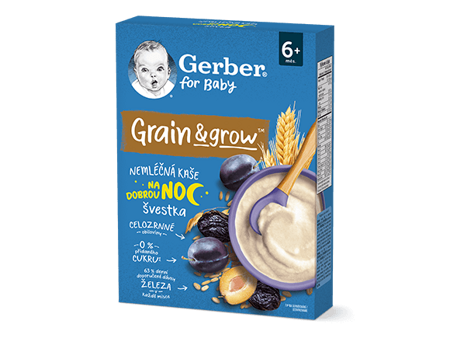 GERBER nemléčná kaše švestka 200 g GERBER nemléčná kaše švestka 200 g