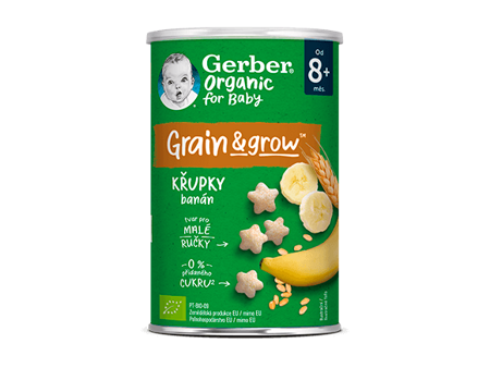 GERBER Organic křupky banán 35 g GERBER Organic křupky banán 35 g