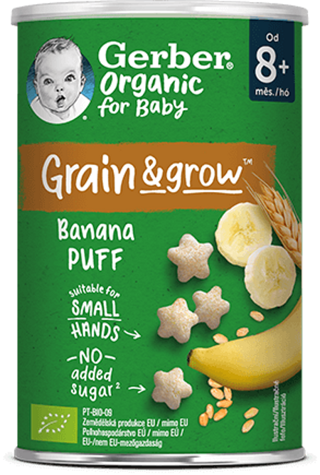 GERBER Organic křupky banán 35 g GERBER Organic křupky banán 35 g