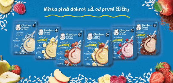 GERBER Cereal na dobrou noc GERBER Cereal na dobrou noc