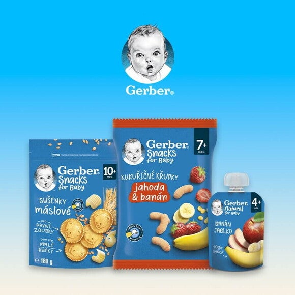 Gerber kapsičky a svačinky Gerber kapsičky a svačinky