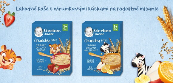 GERBER Junior kaše 200 g - společný banner